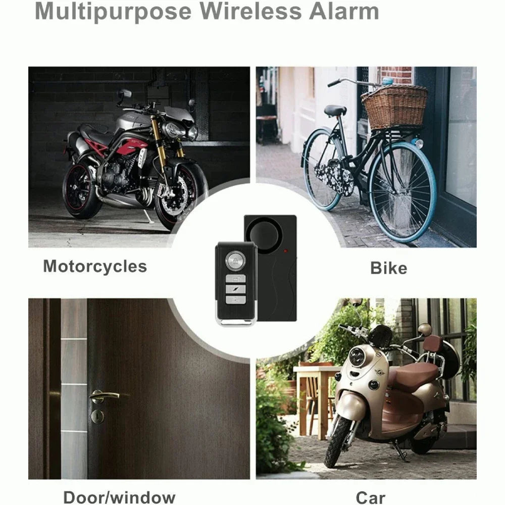 WSDCAM 110dB Anti-Theft Vibration Alarm For Motorcycles