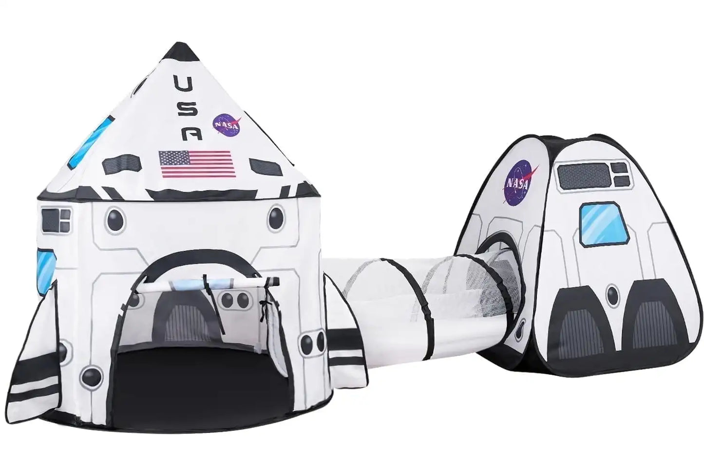 Joyfy Rocket Ship Play Tent Set With Tunnel