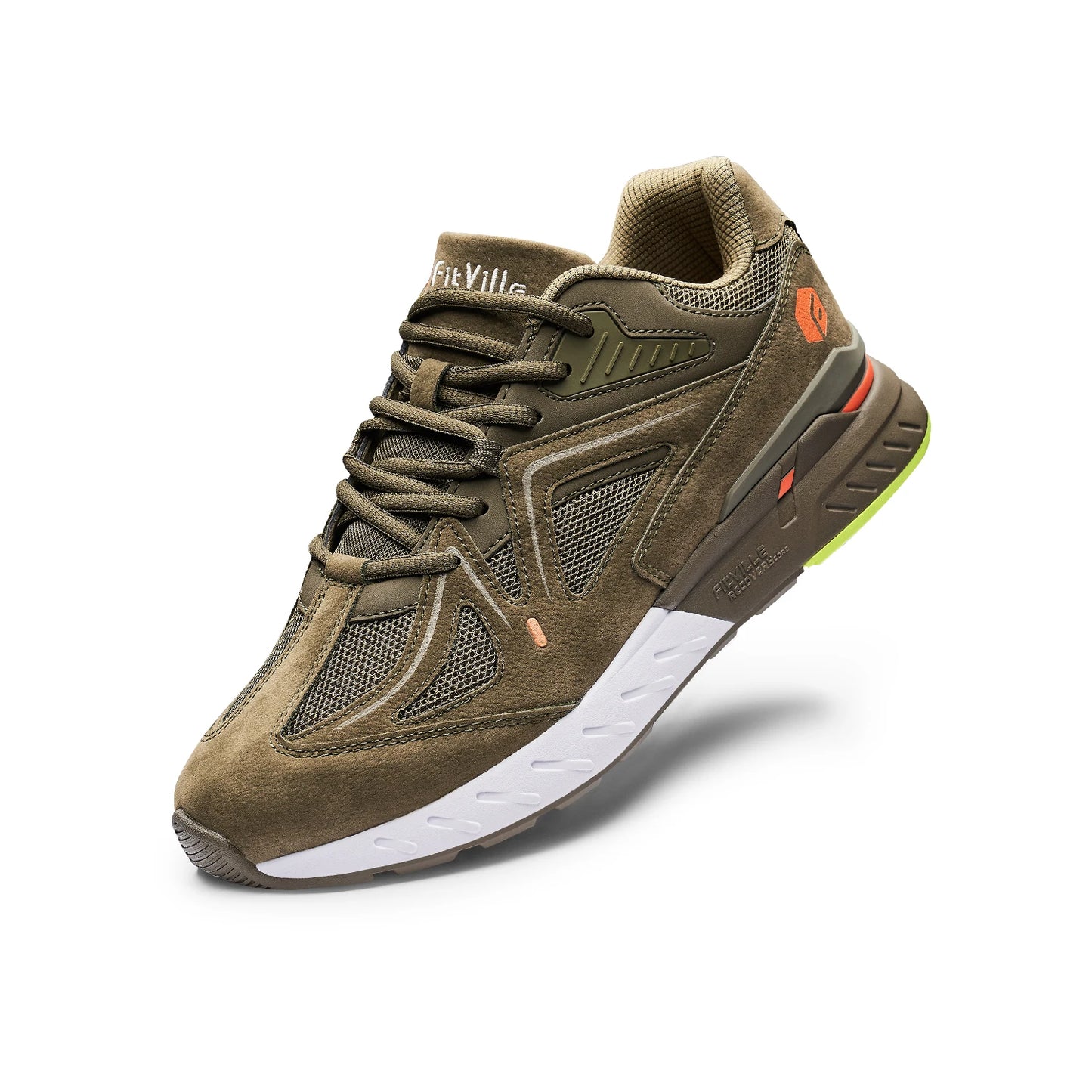Fitville Mens Walking Shoes Extra Wide Arch Support