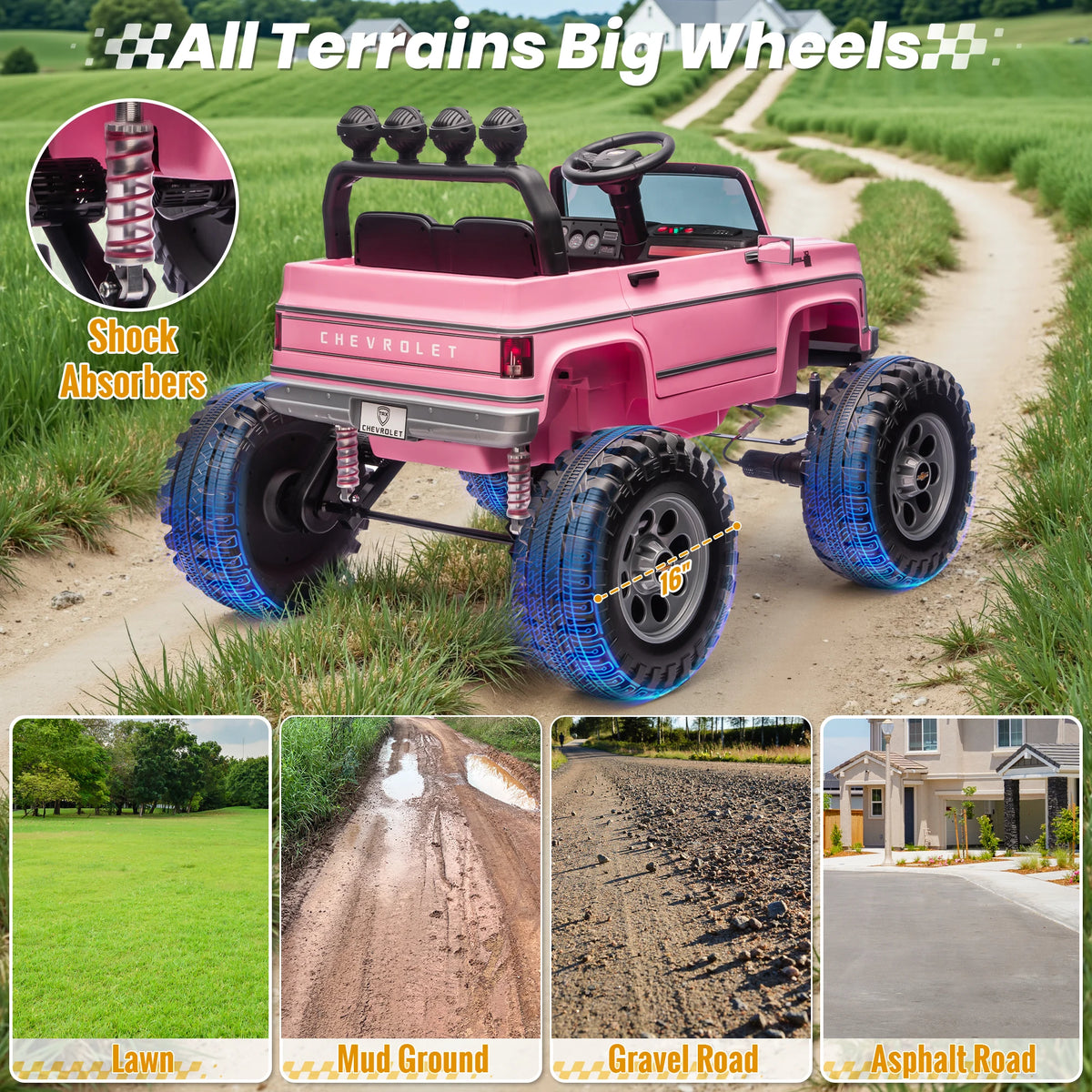 Joyracer Licensed Chevrolet Cheyenne Ride On Car