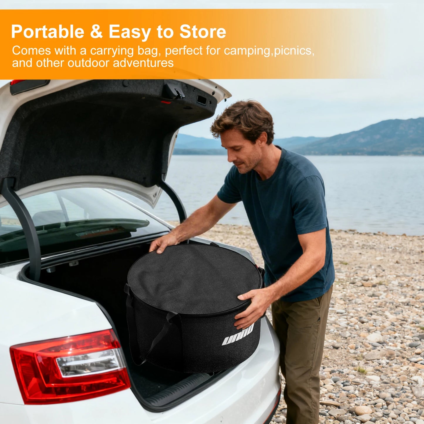 Stainless Steel Smokeless Fire Pit With Carry Bag