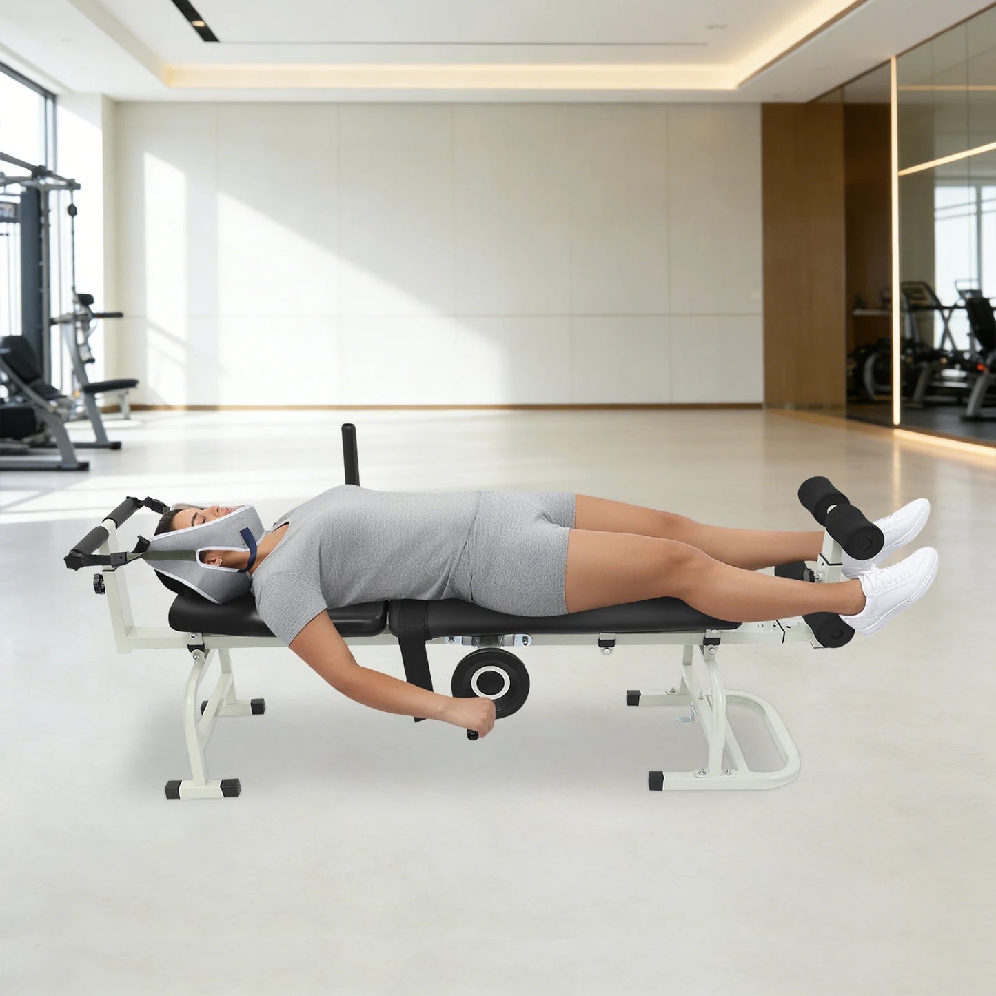 Back Stretch Bench Cervical Traction Device For Home Use