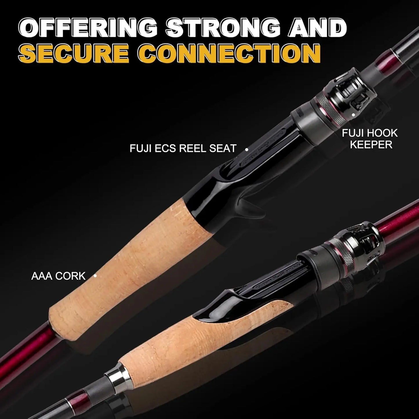 YTYIN Carbon Fiber Telescopic Fishing Rod With Fuji Guides
