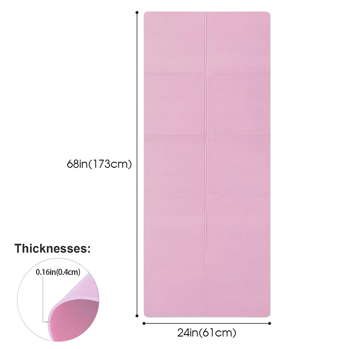 EVA Yoga Mat Anti Slip Exercise Pilates Mat