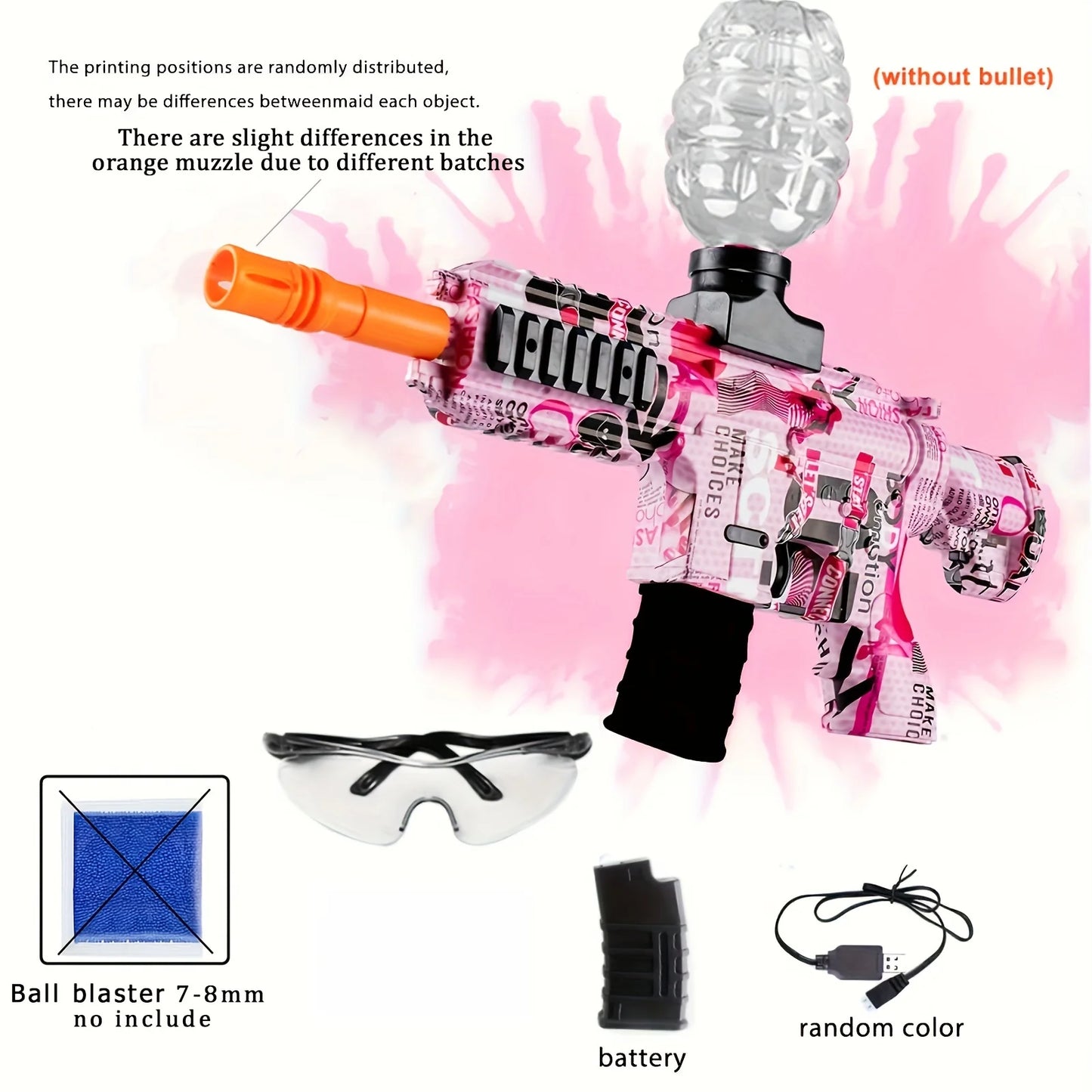 M416 Style Automatic Water Bead Blaster Toy