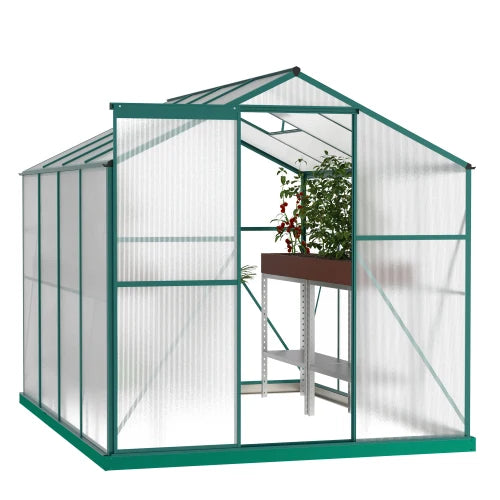 Heavy Duty Polycarbonate Walk In Garden Greenhouse