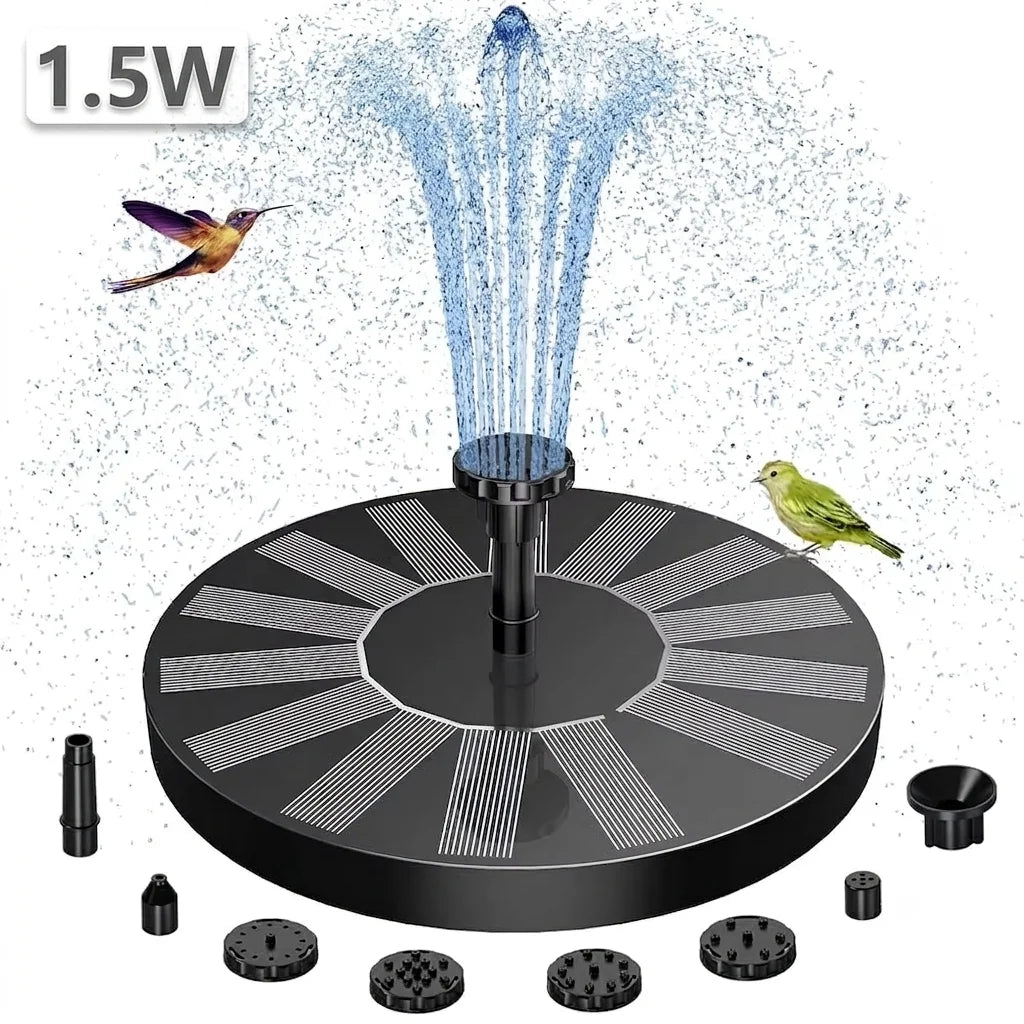 Floating Solar Water Fountain With Six Nozzles