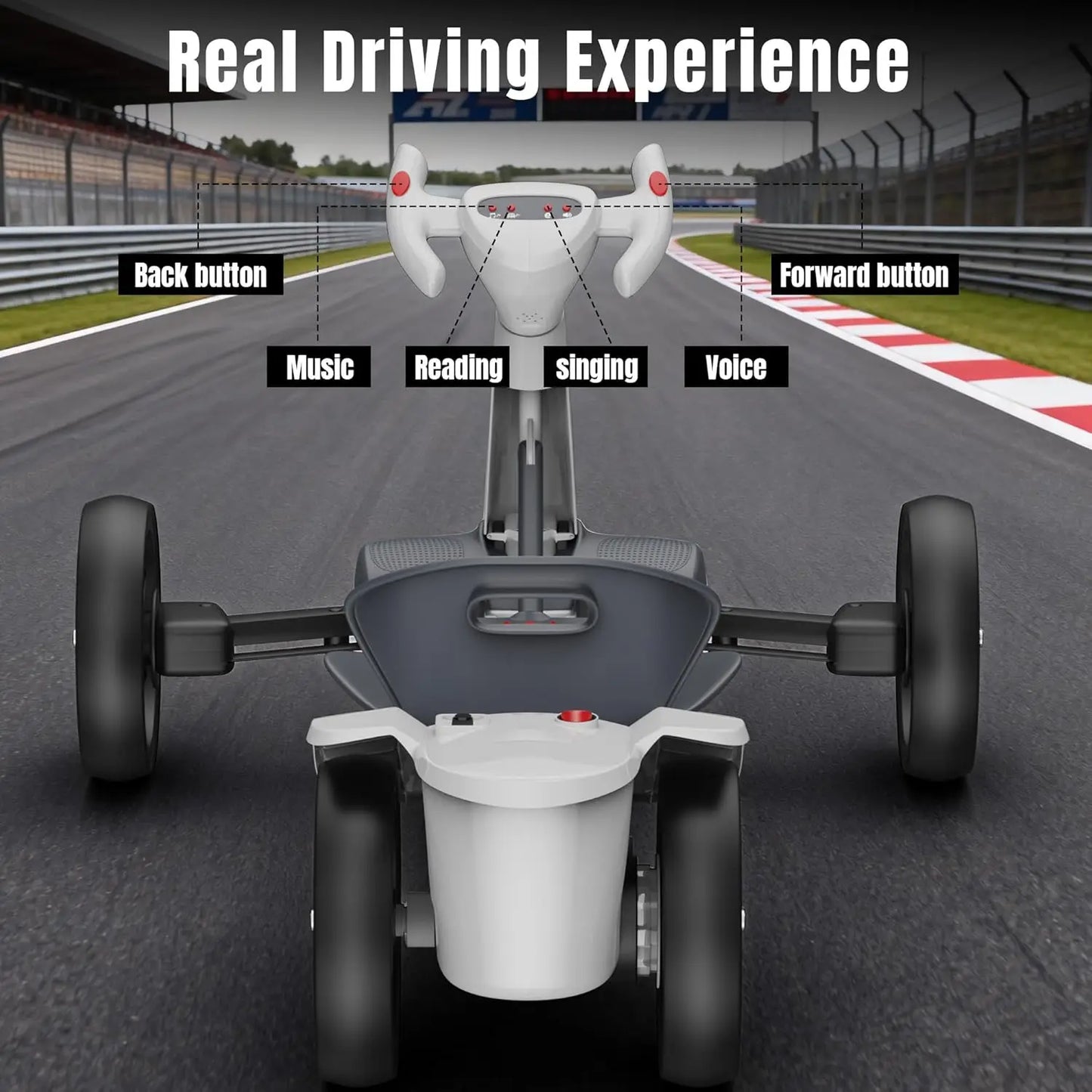 Electric Go Kart With Bluetooth Four Wheels Foldable