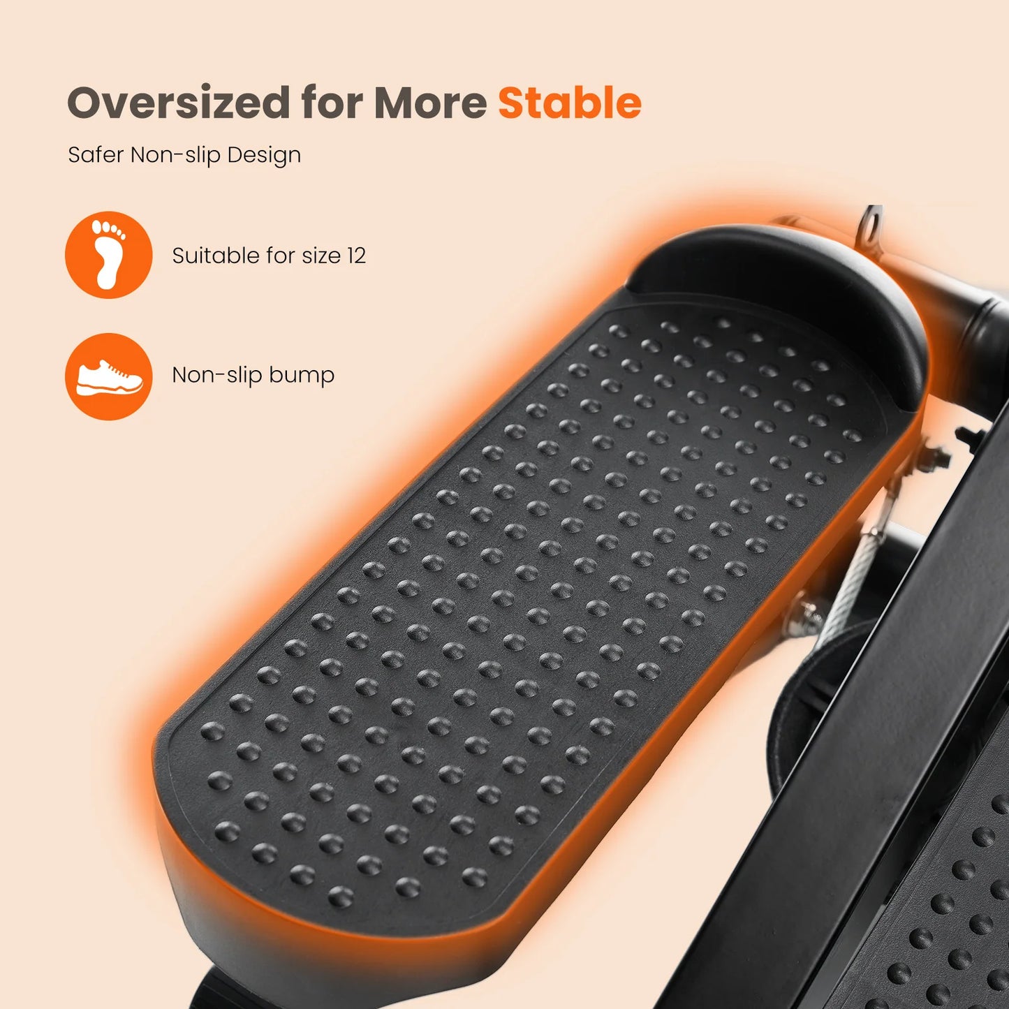 Mini Stepper With Resistance Bands 300 Lbs Capacity