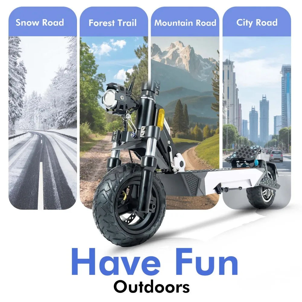 BIkydom Electric Scooter 1600W 28 MPH Dual Brakes Foldable