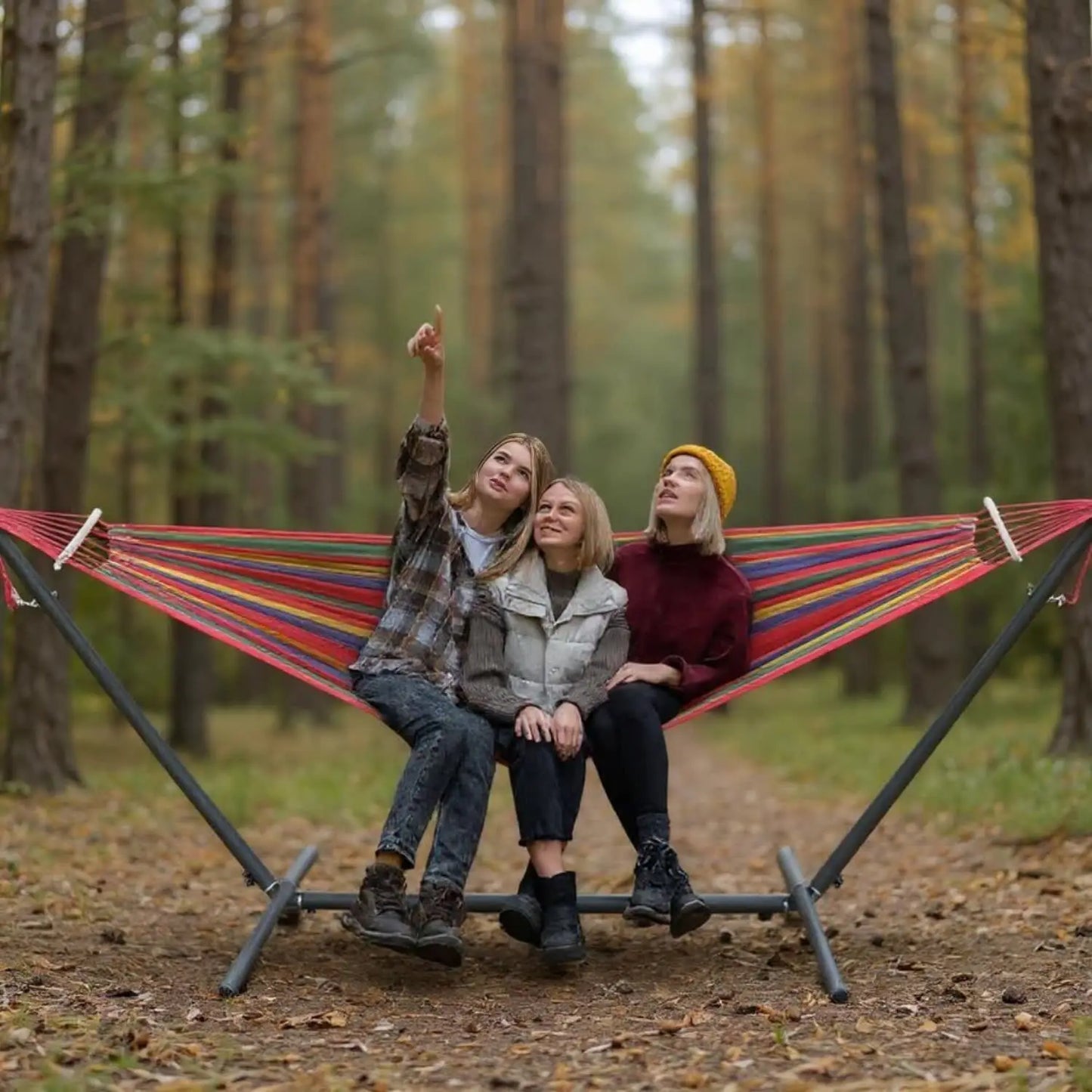 Gyroor 600 Lb Capacity Adjustable Hammock Stand, Outdoor