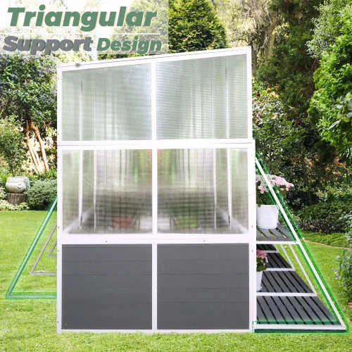 Wooden Outdoor Greenhouse Sunroom Storage Shed Garden Room
