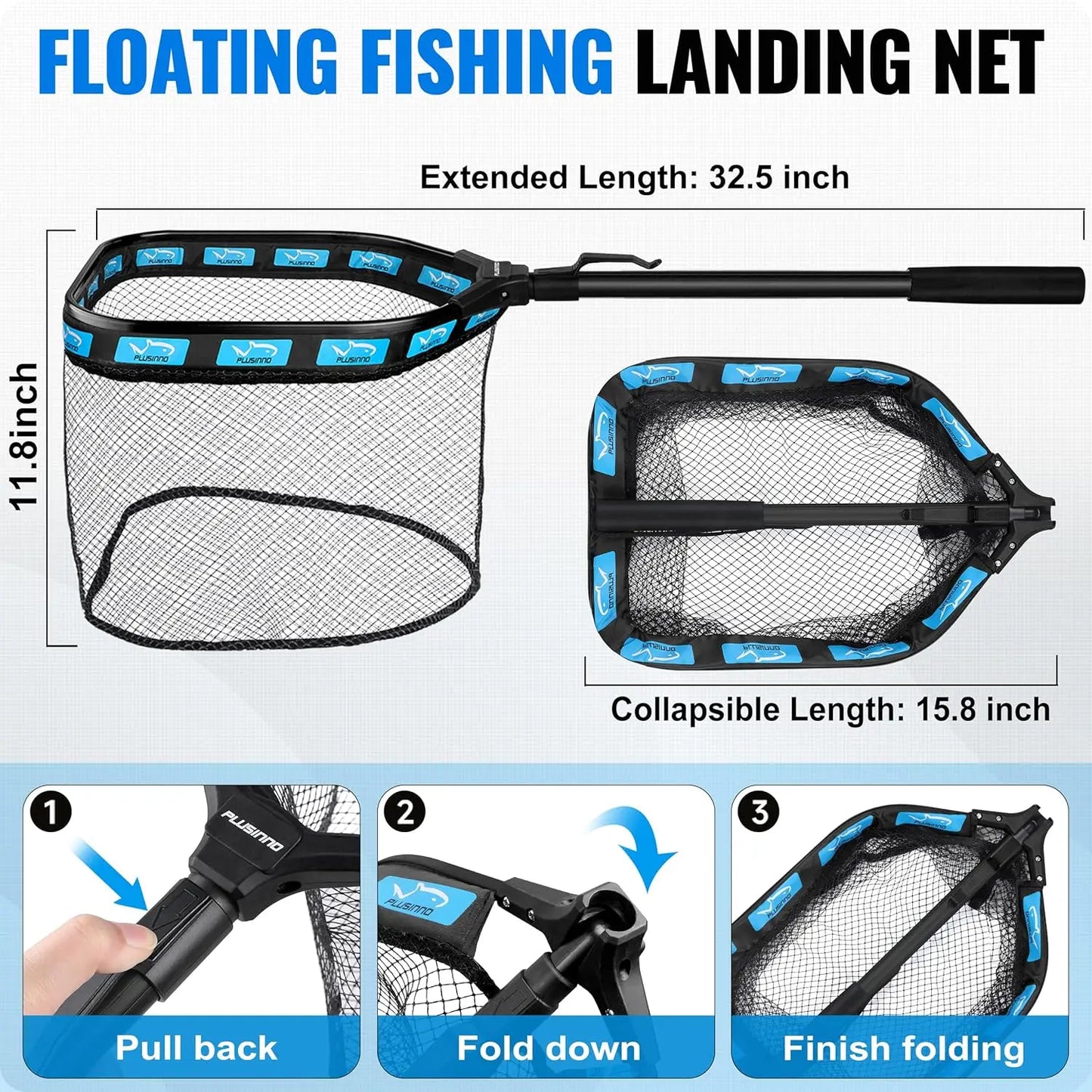 YTYIN Carbon Spinning Fishing Rod And Reel Combo Kit