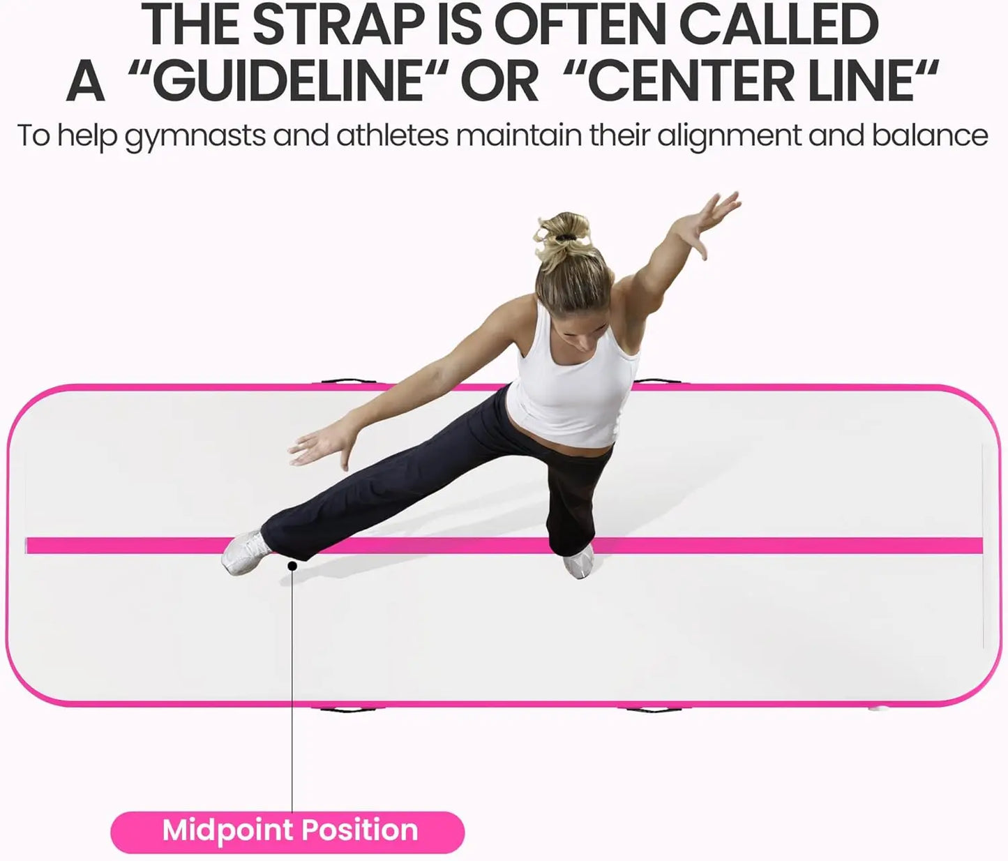 YTYIN Gymnastics Mat For Home Use With Electric Pump