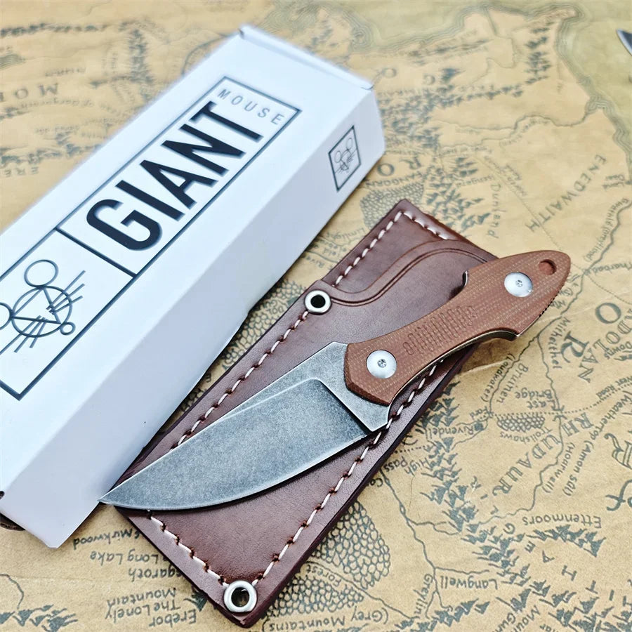 Stainless Steel Fixed Blade Outdoor Hunting Knife