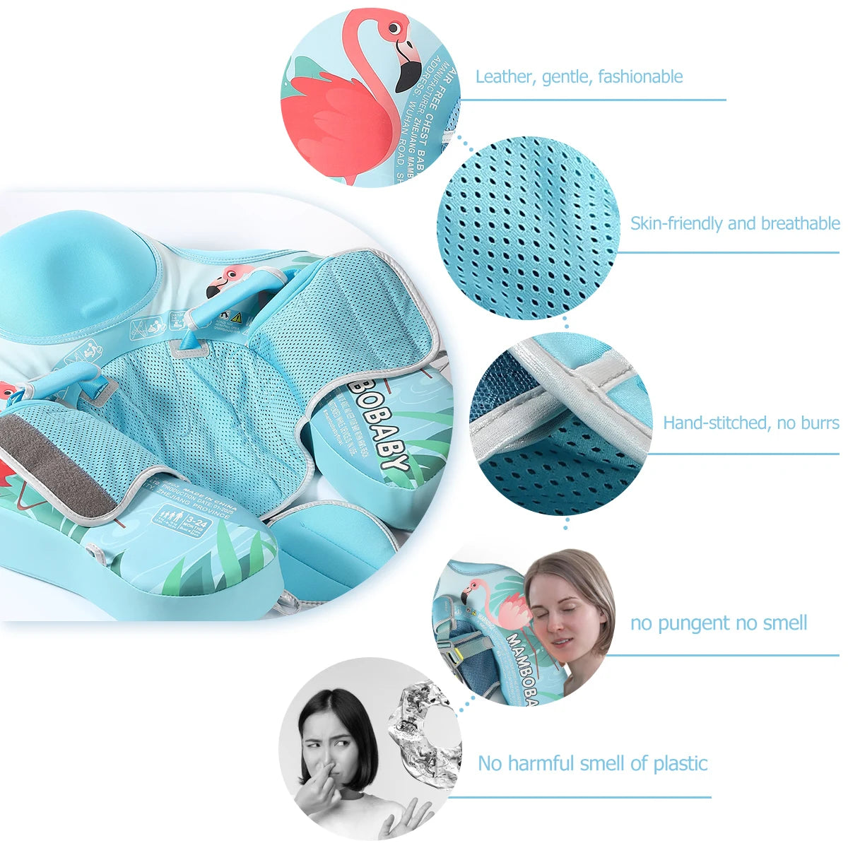 Mambobaby Baby Chest Float With Canopy