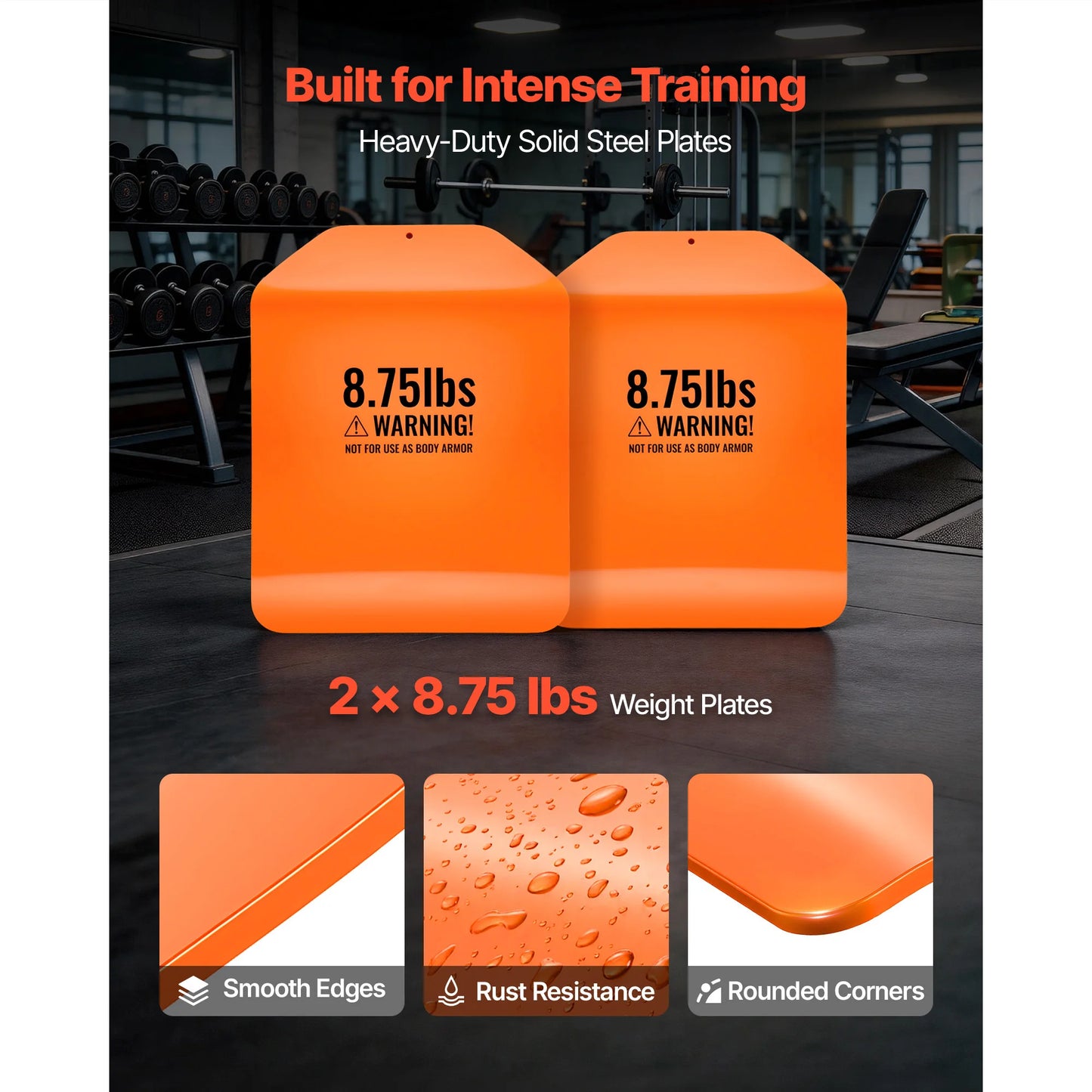 SucceBuy Curved Weight Vest Plates For Strength Training