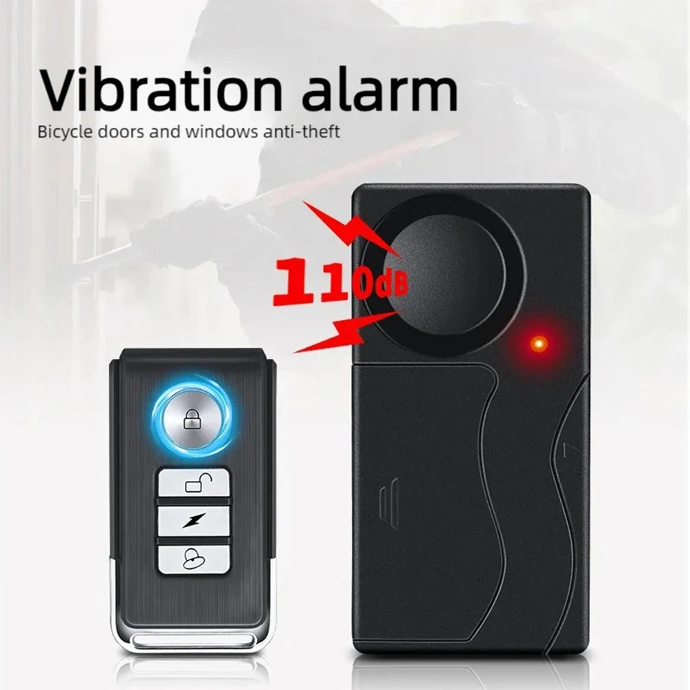 WSDCAM 110dB Anti-Theft Vibration Alarm For Motorcycles
