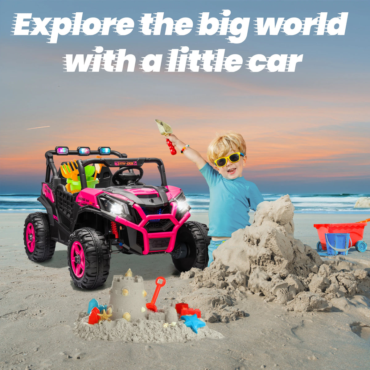 Joyracer 2 Seater Remote Control Off Road Ride On Car