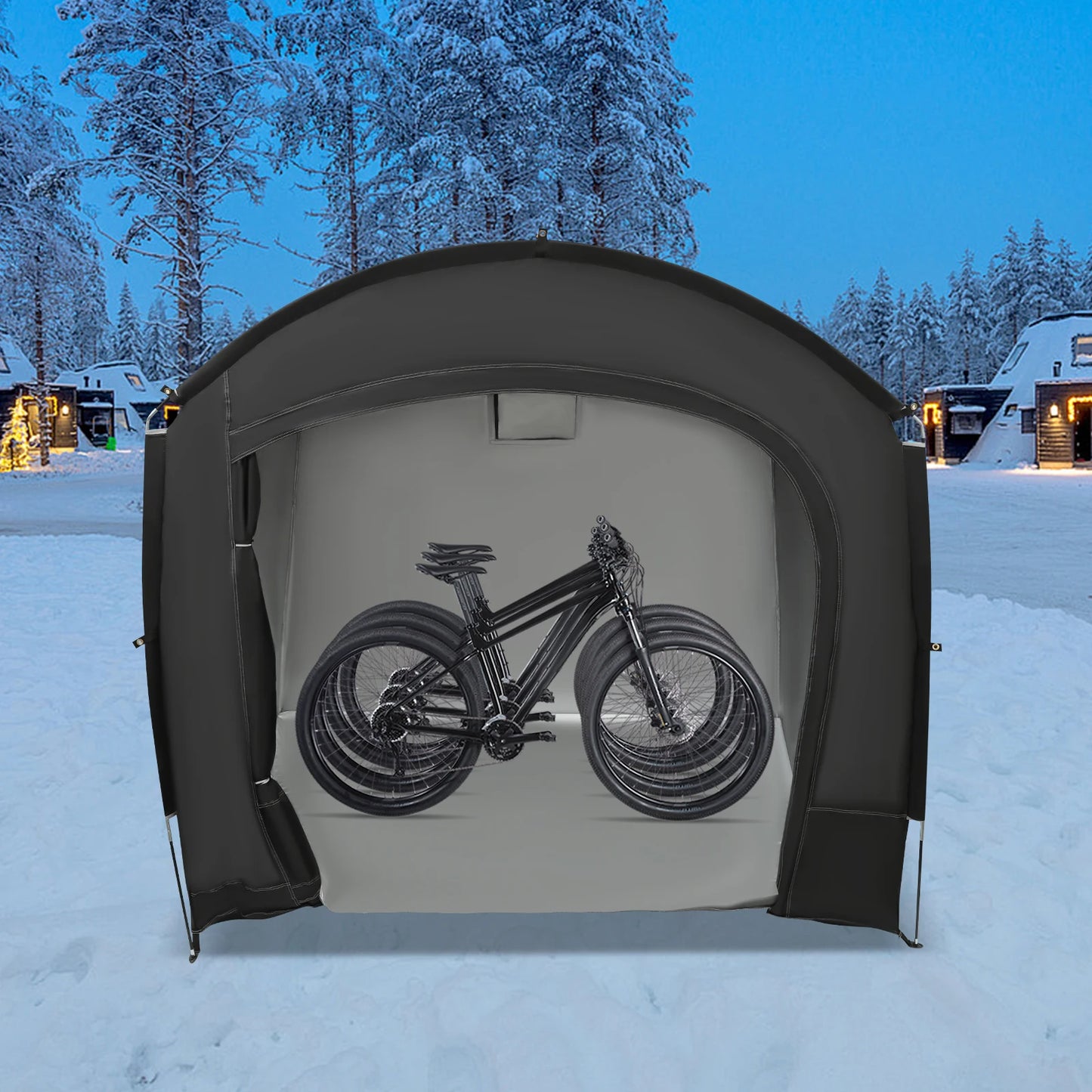 Bike Storage Shed Portable Waterproof Shelter For 1-4 Bikes