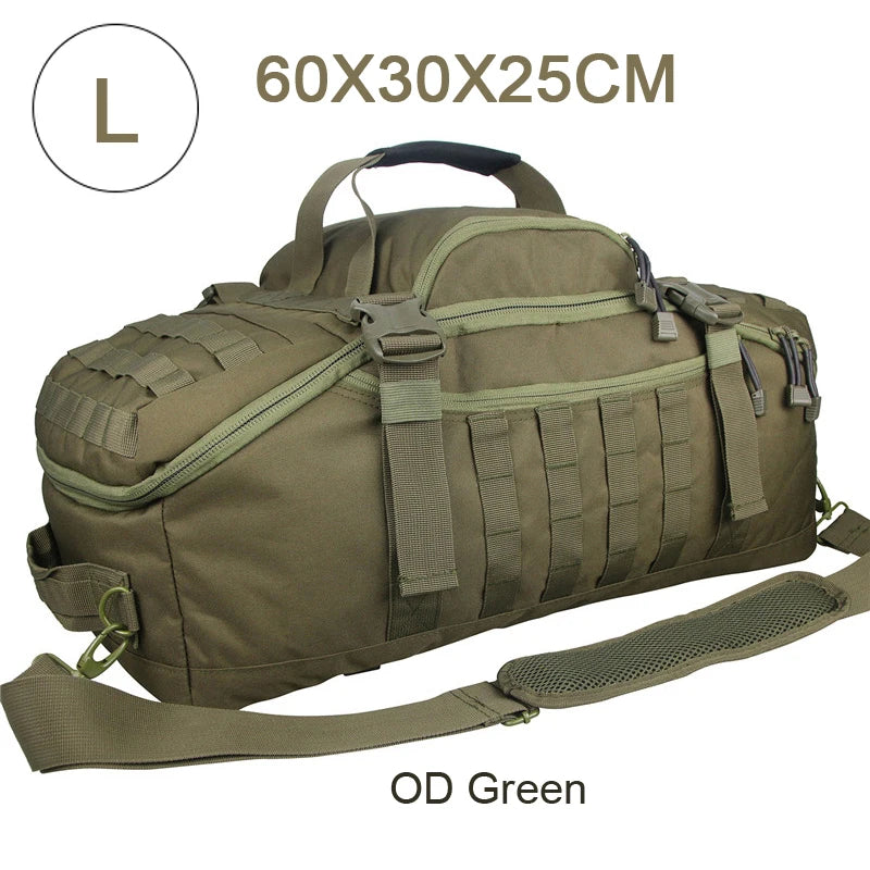 LQARMY 3 Way Duffle Bag Waterproof Travel Tote For Weekend