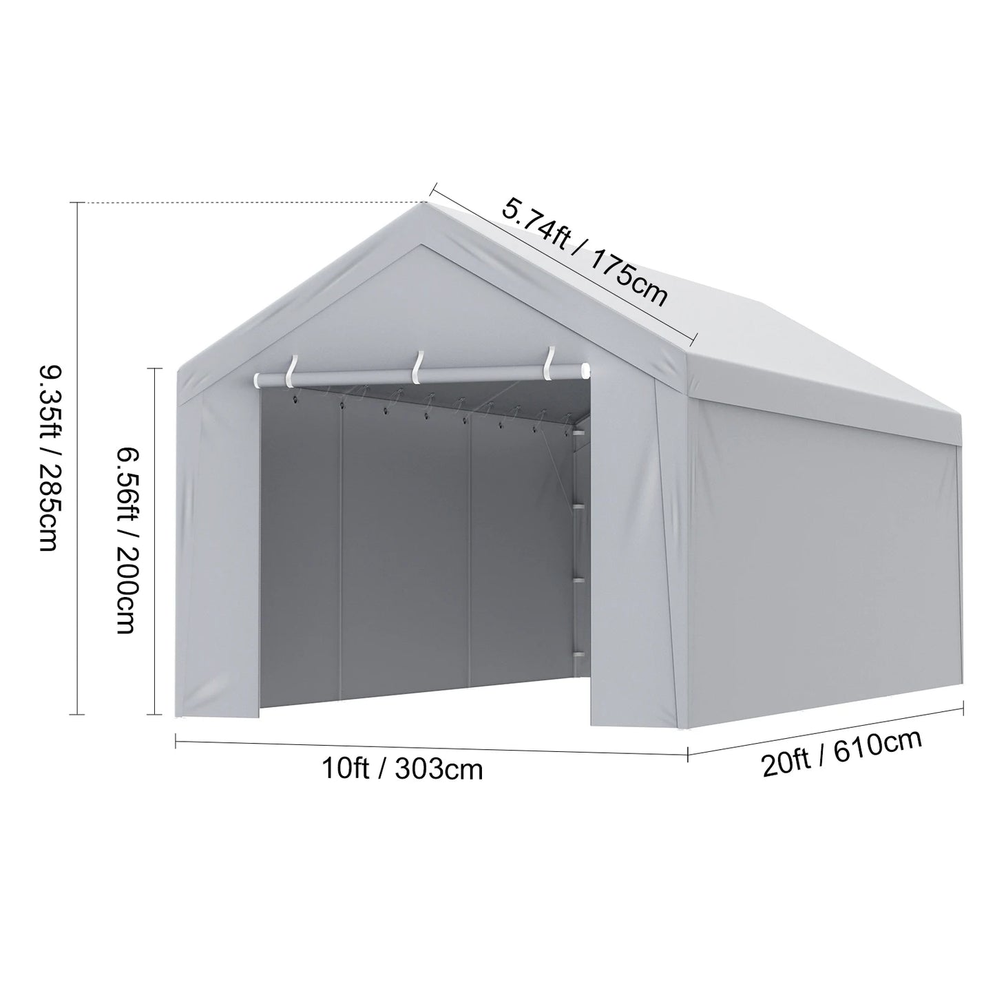 SucceBuy Carport Replacement Canopy Cover