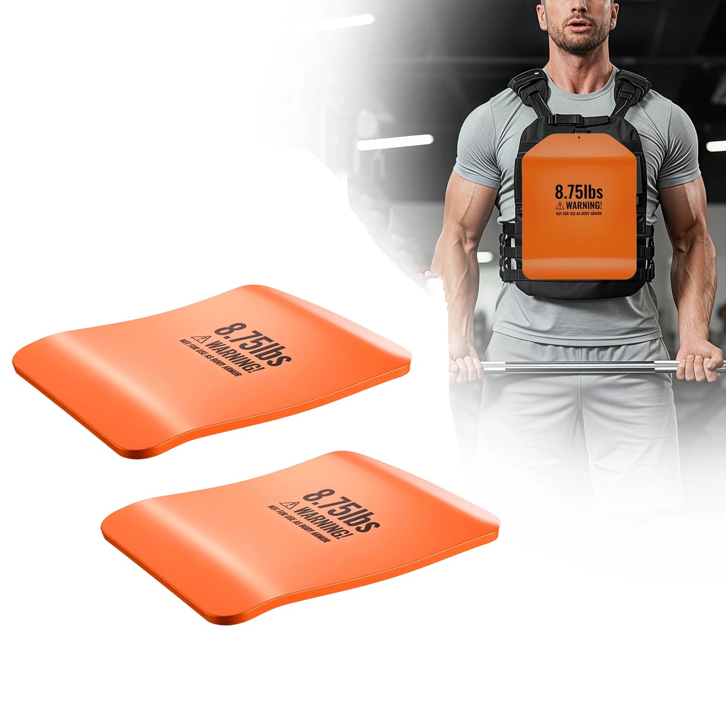 SucceBuy Curved Weight Vest Plates For Strength Training