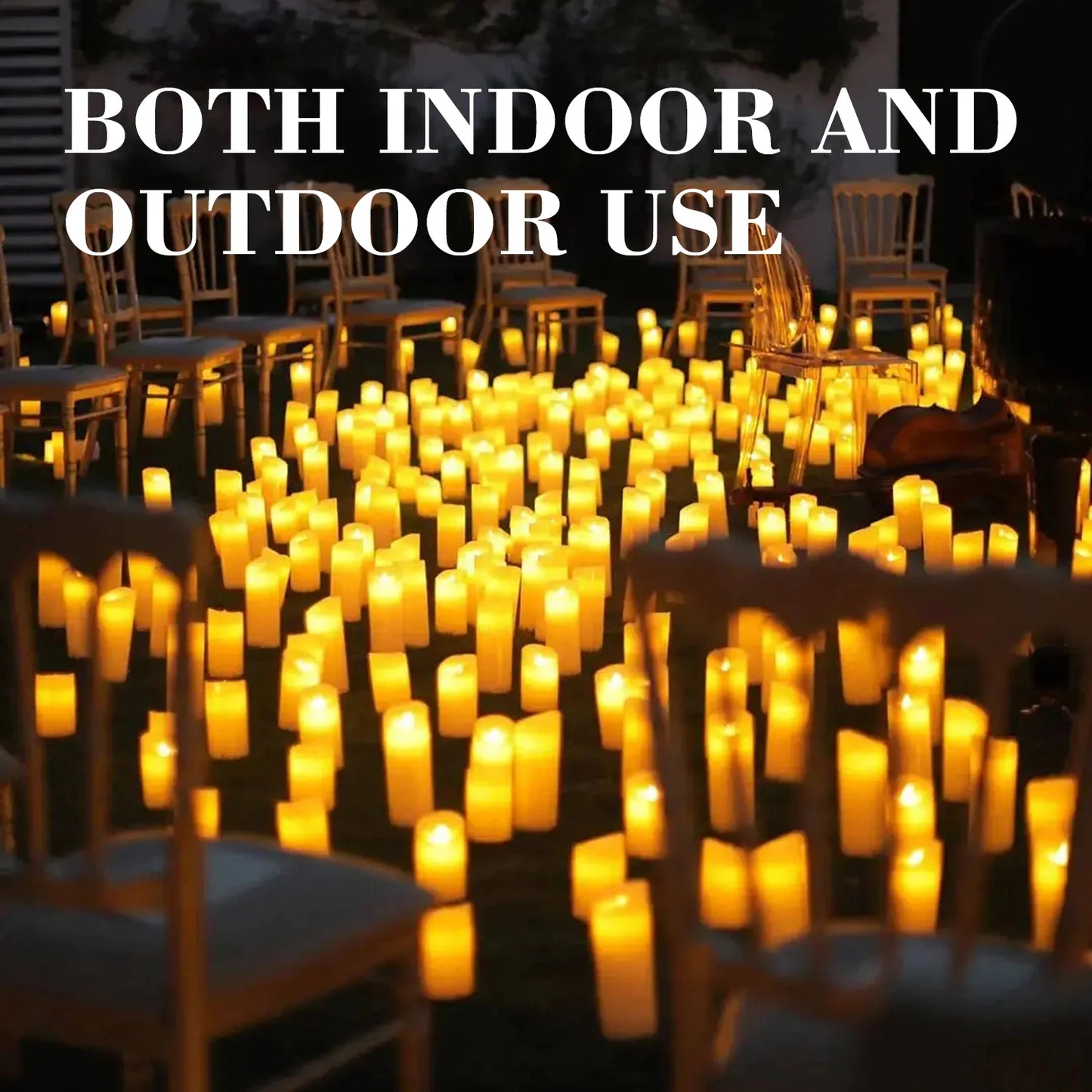 Waterproof Indoor Flameless LED Candle Lights Set
