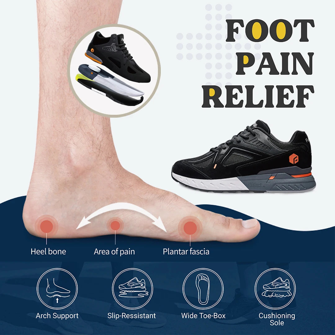 Fitville Mens Walking Shoes Extra Wide Arch Support