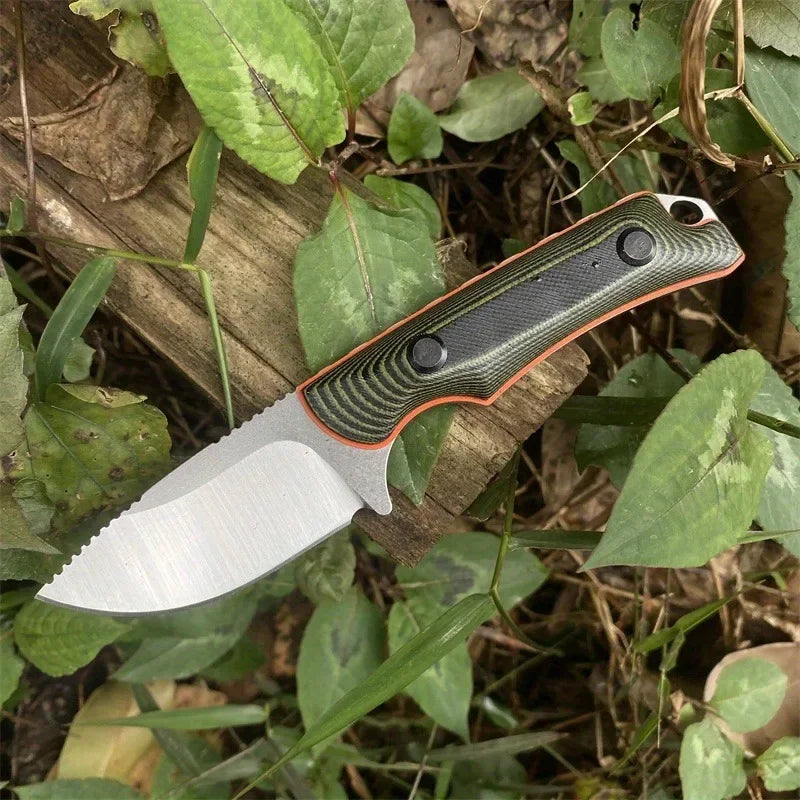 G10 Handle Stainless Steel Fixed Blade Outdoor EDC Knife