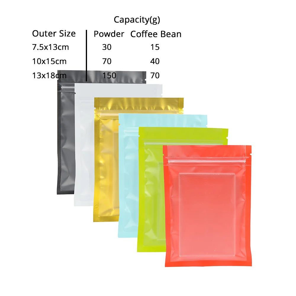 VoluPack Resealable Zip Lock Food Bags With Window