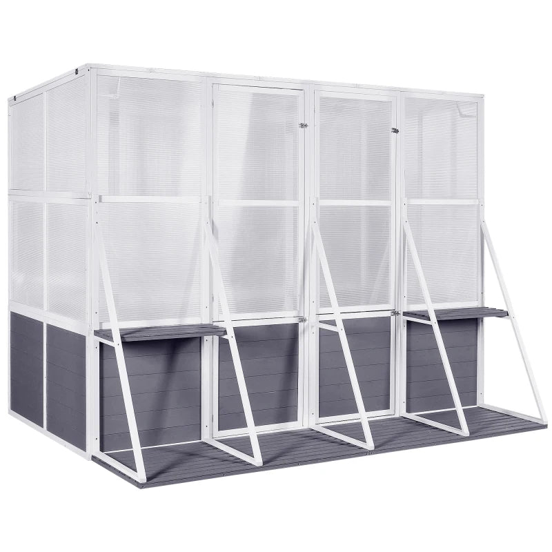 Wooden Outdoor Greenhouse Sunroom Storage Shed Garden Room