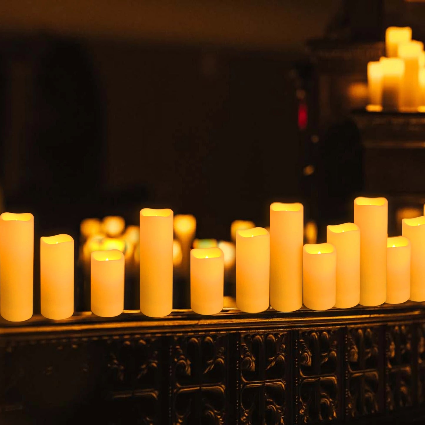 Waterproof Indoor Flameless LED Candle Lights Set