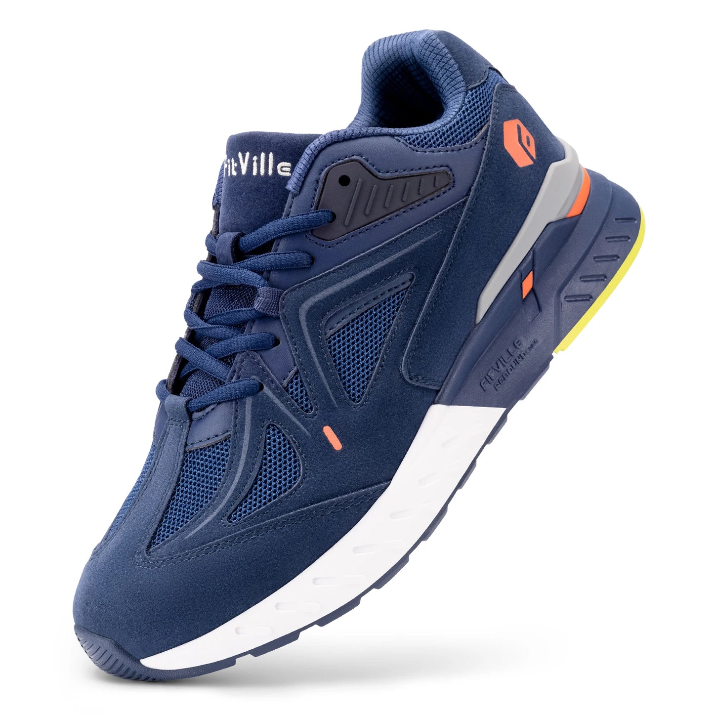 Fitville Mens Walking Shoes Extra Wide Arch Support
