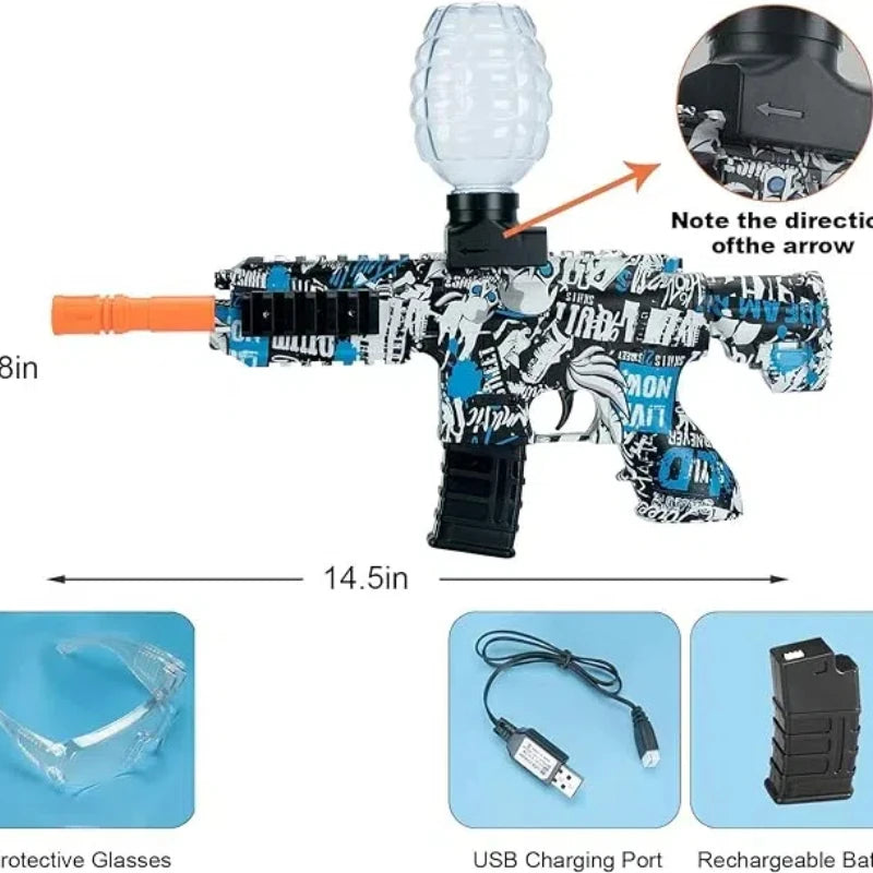 M416 Style Automatic Water Bead Blaster Toy