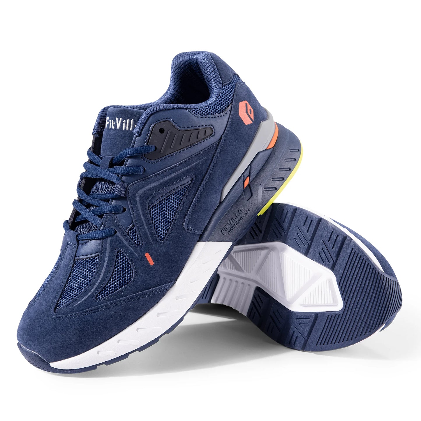 Fitville Mens Walking Shoes Extra Wide Arch Support