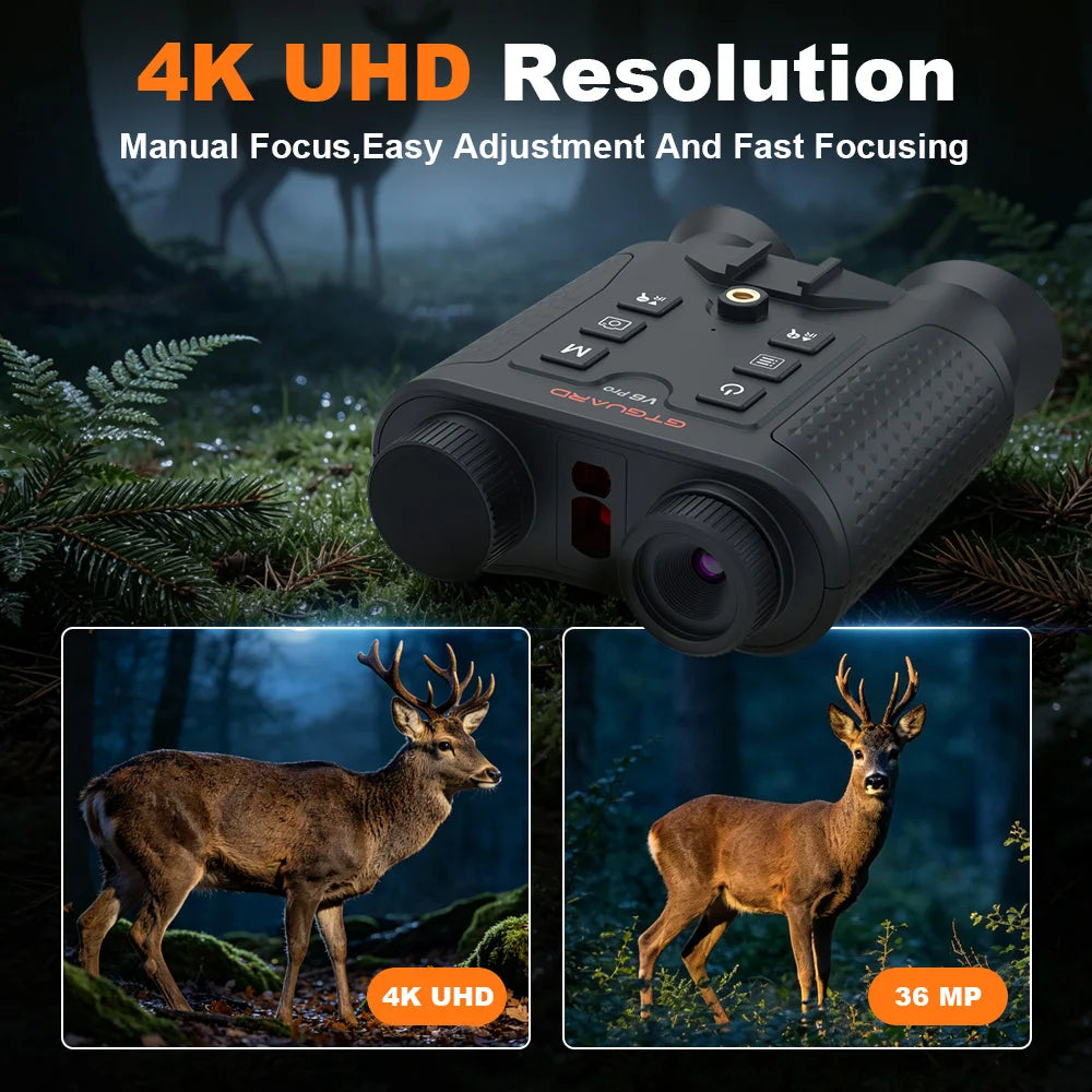 GTMEDIA Night Vision Binoculars V6 Pro 4K 8x Zoom