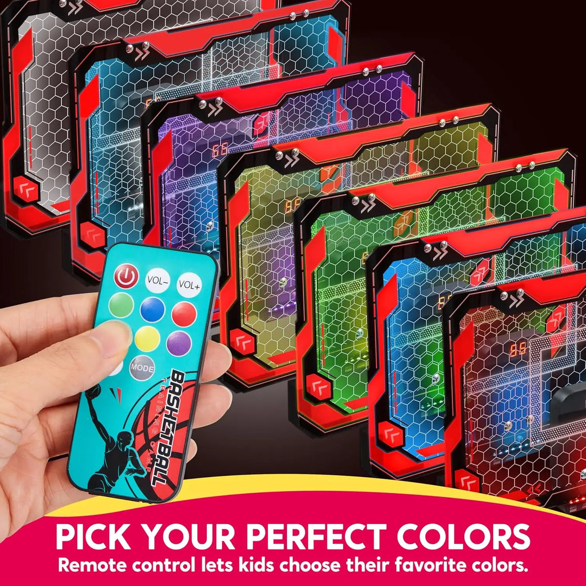 Joyfy Led Indoor Basketball Hoop For Kids
