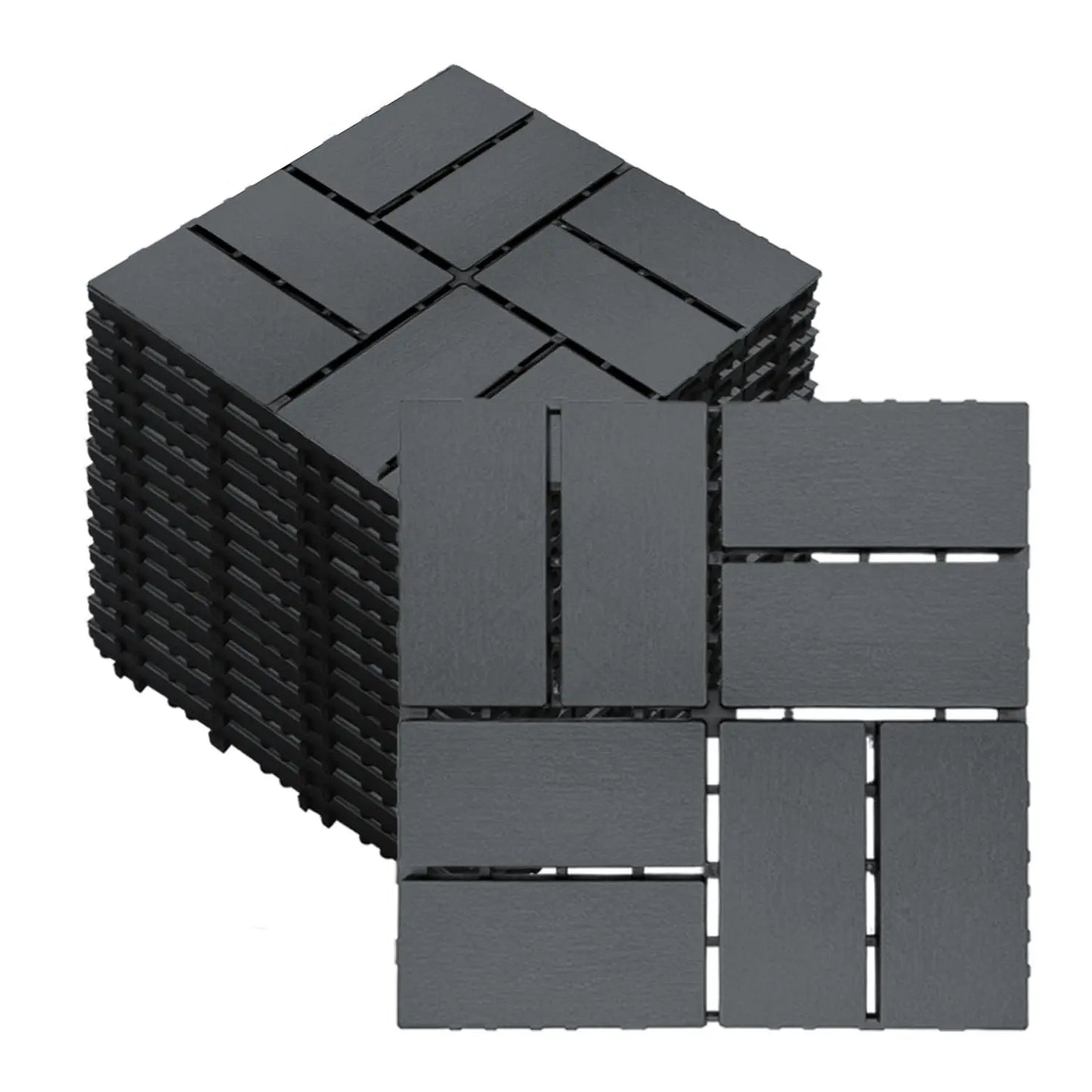 HKXSHS Plastic Interlocking Deck Tiles For Gardens