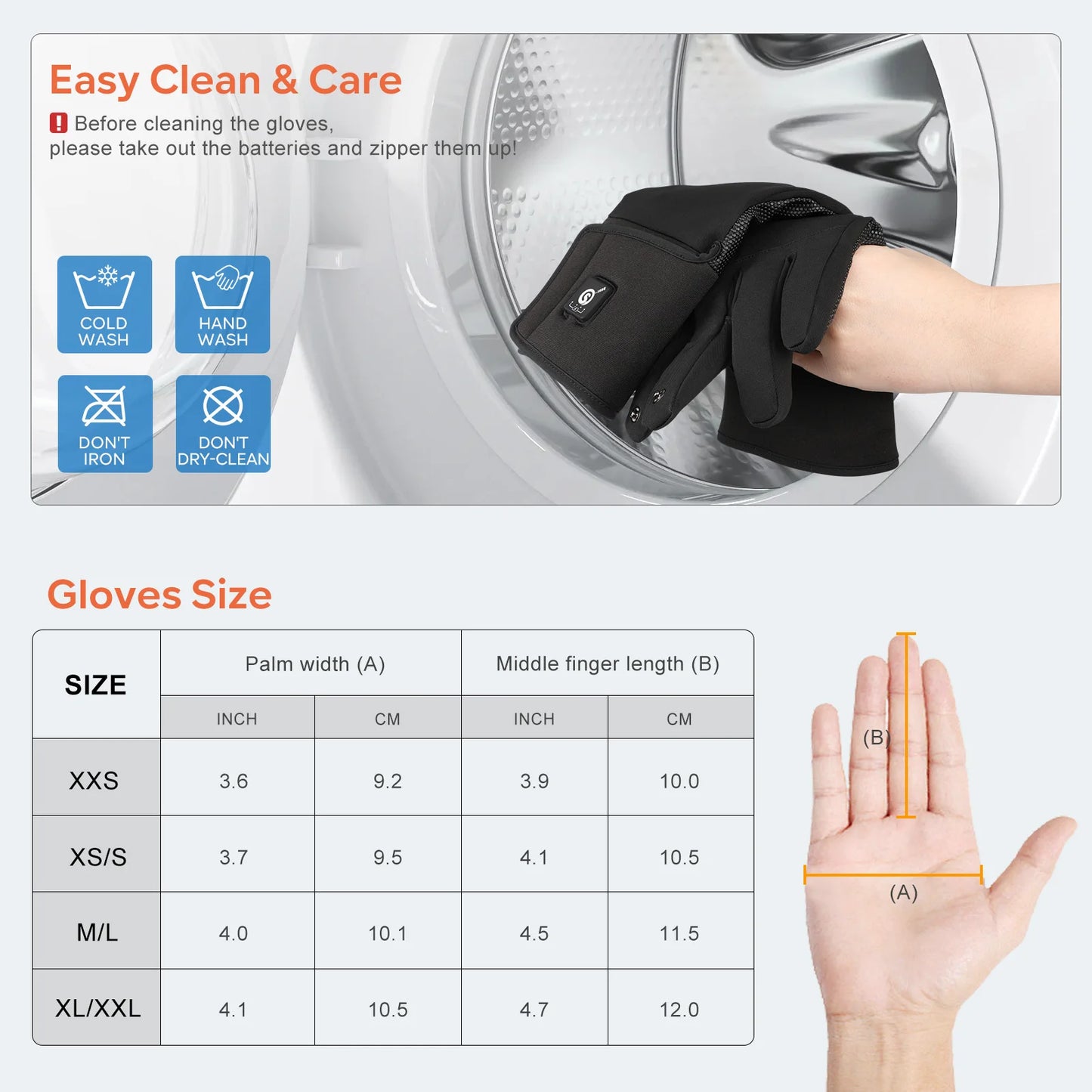 Savior Heated Fishing Gloves Waterproof Windproof Two Finger