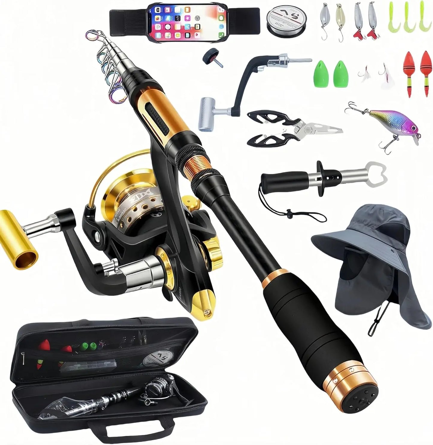 YTYIN Portable Spinning Rod And Combo Set