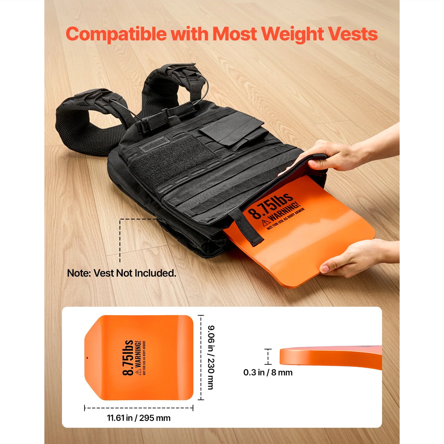 SucceBuy Curved Weight Vest Plates For Strength Training