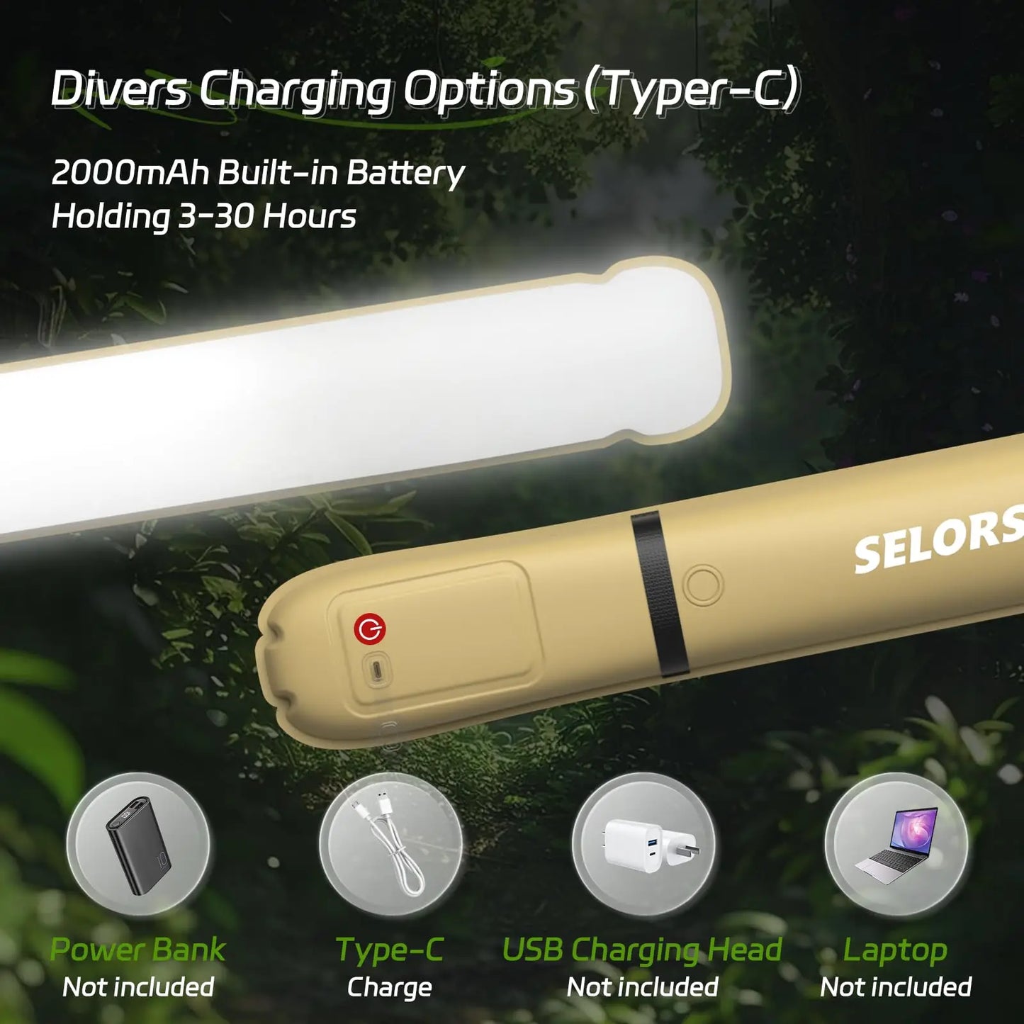 Selorss Rechargeable Portable Camping Lantern