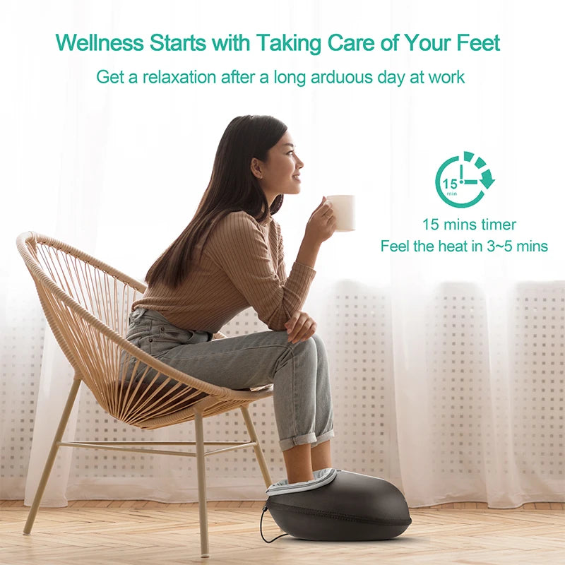 Medcursor Heated Shiatsu Foot Massager For Pain Relief