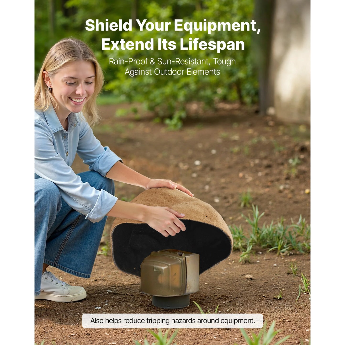 Faux Rock Outdoor Well Pump Cover For Landscaping