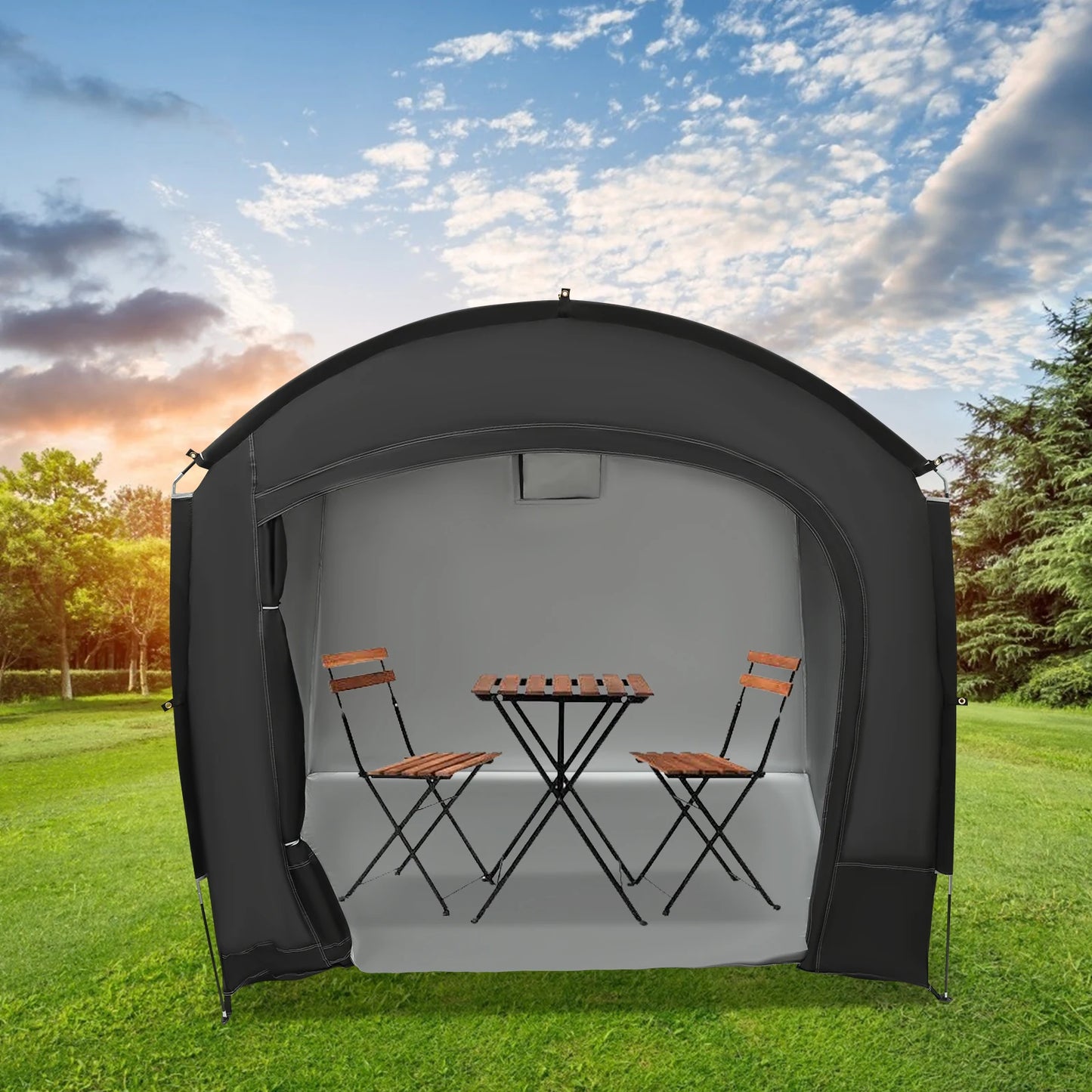 Bike Storage Shed Portable Waterproof Shelter For 1-4 Bikes