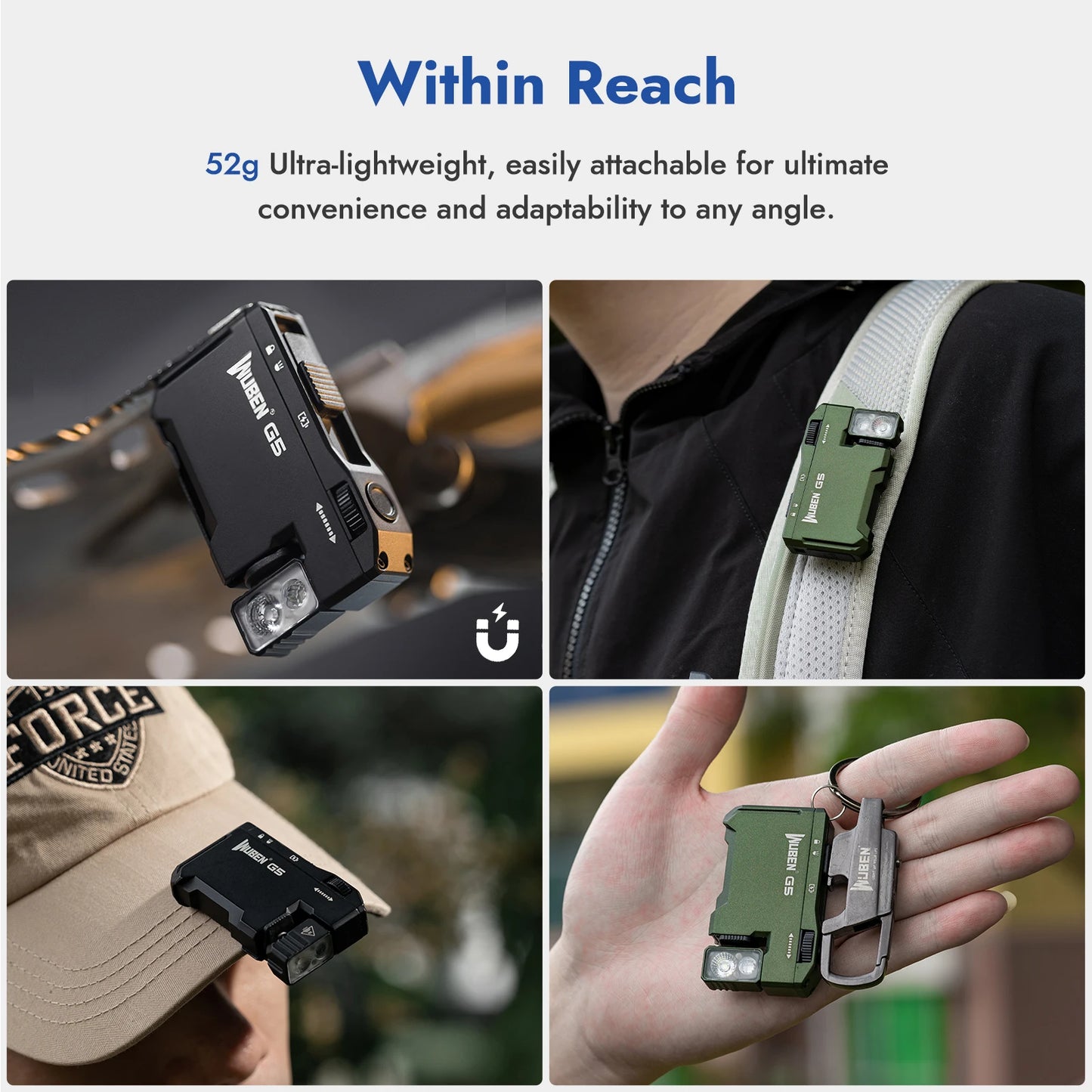 WUBEN G5 EDC Flashlight 400 Lumen USB-C Rechargeable