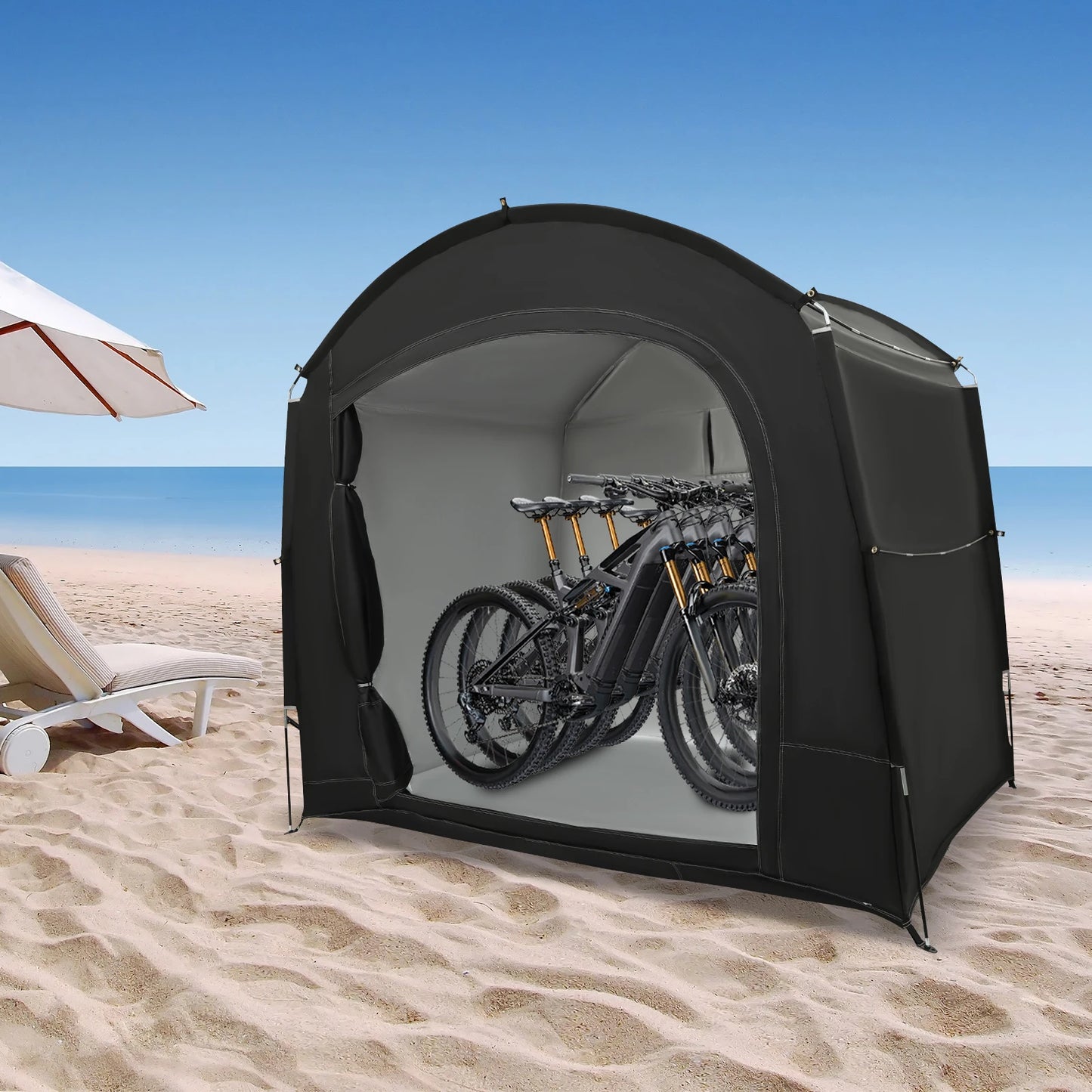 Bike Storage Shed Portable Waterproof Shelter For 1-4 Bikes