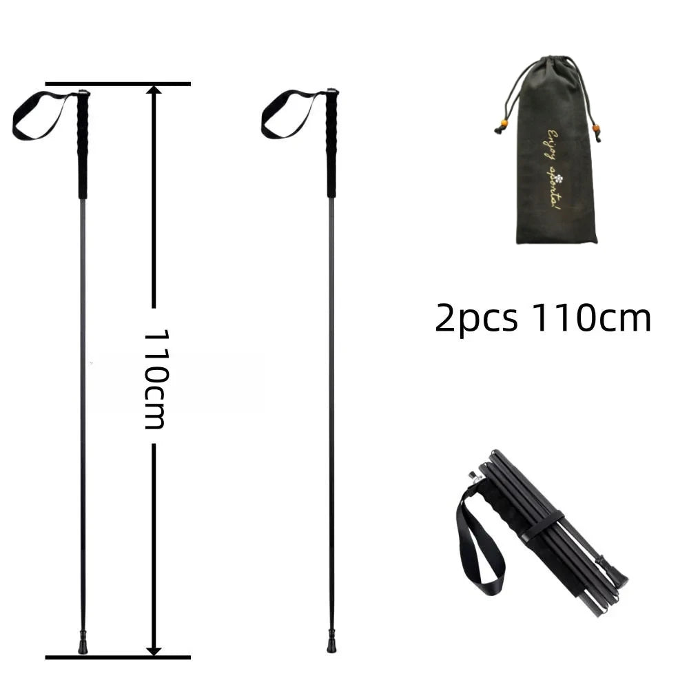 Ultra Light Foldable Carbon Fiber Trekking Poles