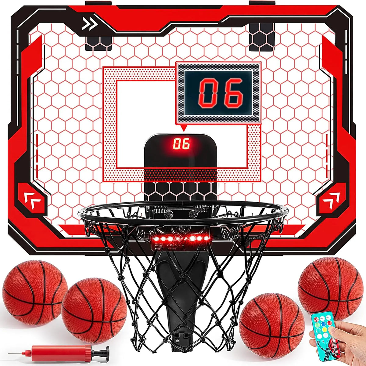Joyfy Led Indoor Basketball Hoop For Kids